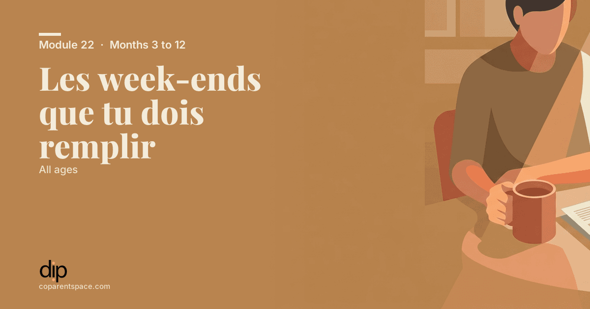 Les week-ends que tu dois remplir