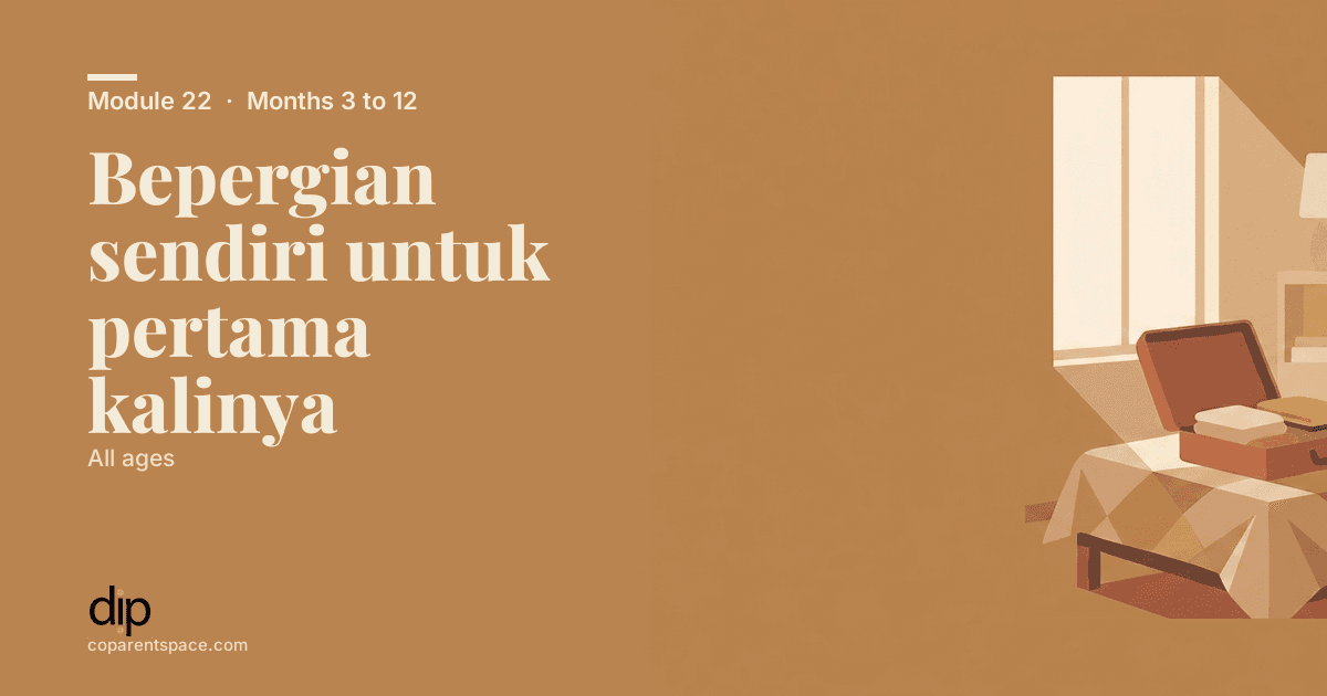 Bepergian sendiri untuk pertama kalinya