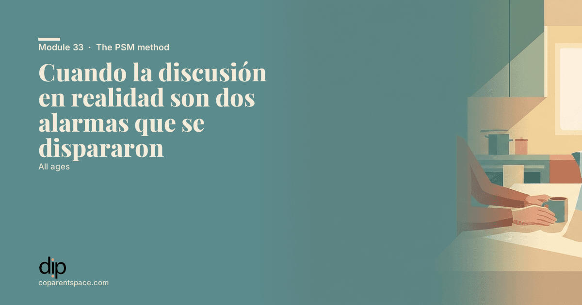 Cuando la discusión en realidad son dos alarmas que se dispararon