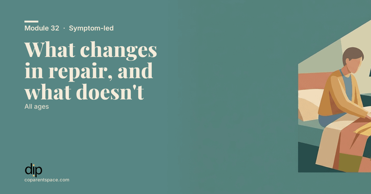 What changes in repair, and what doesn't