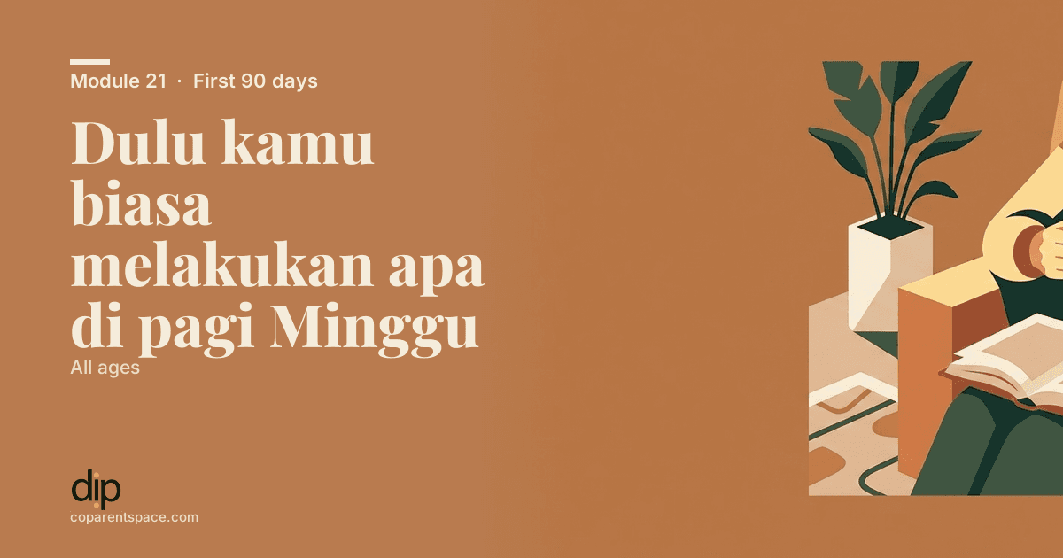 Dulu kamu biasa melakukan apa di pagi Minggu
