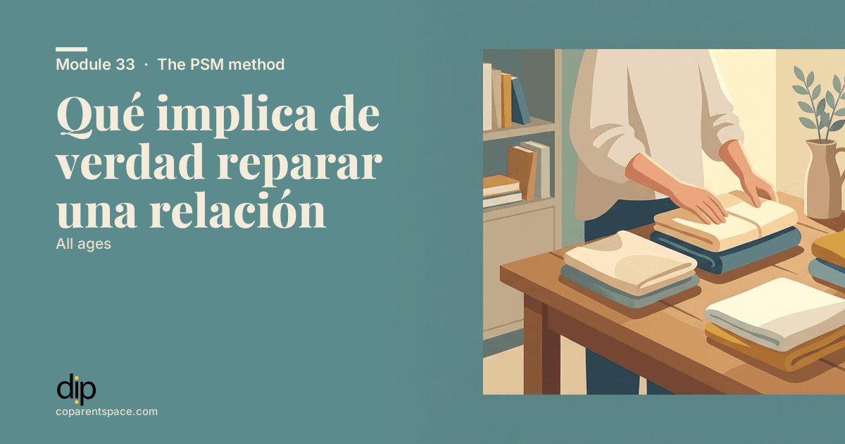 Qué implica de verdad reparar una relación