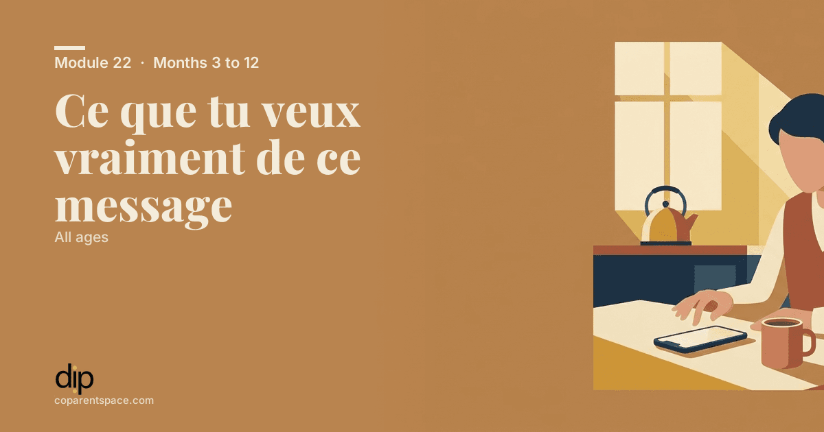 Ce que tu veux vraiment de ce message