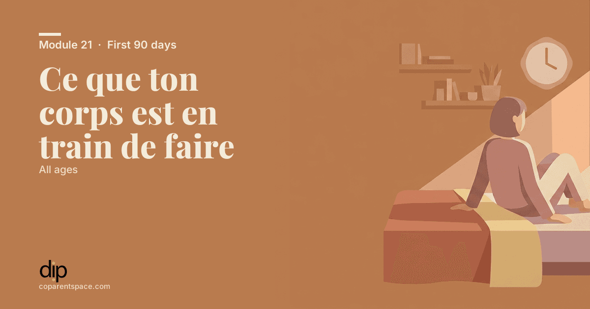 Ce que ton corps est en train de faire