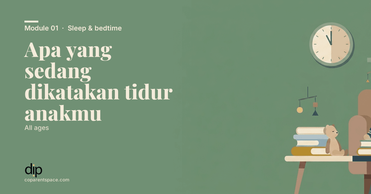Apa yang sedang dikatakan tidur anakmu
