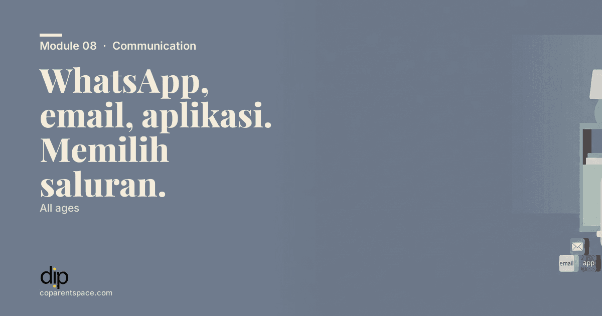 WhatsApp, email, aplikasi. Memilih saluran.