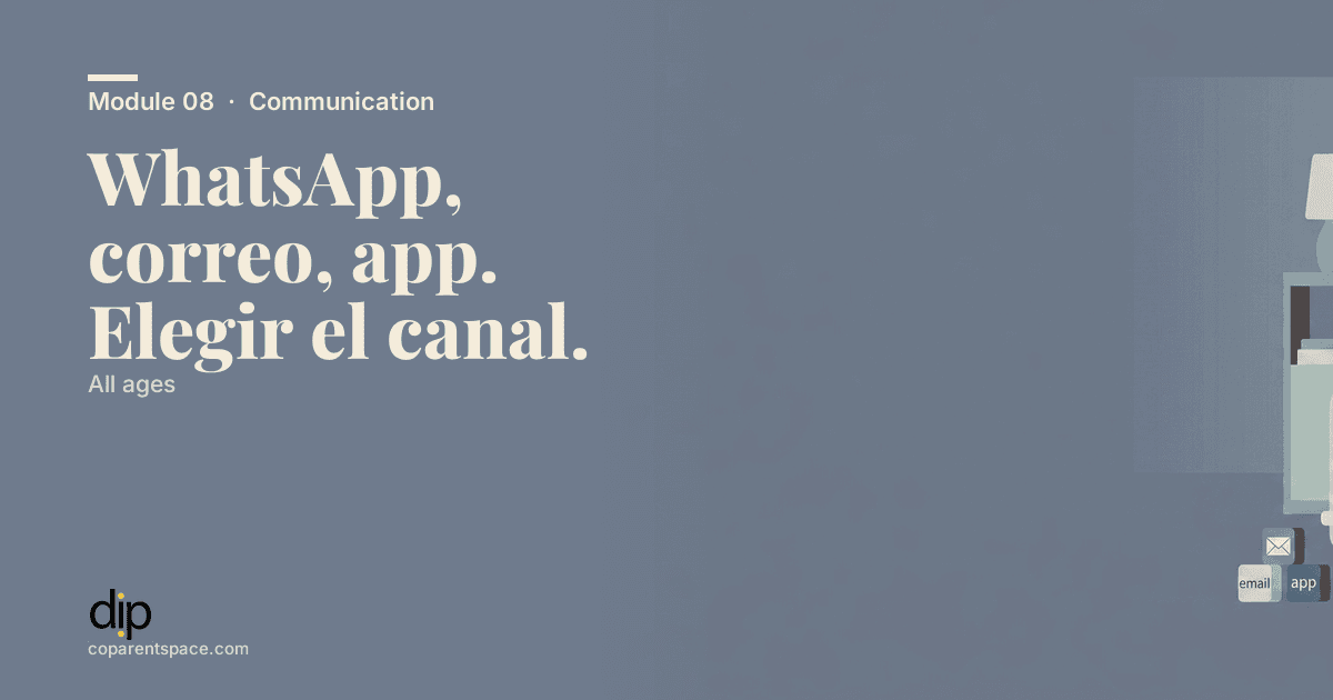 WhatsApp, correo, app. Elegir el canal.
