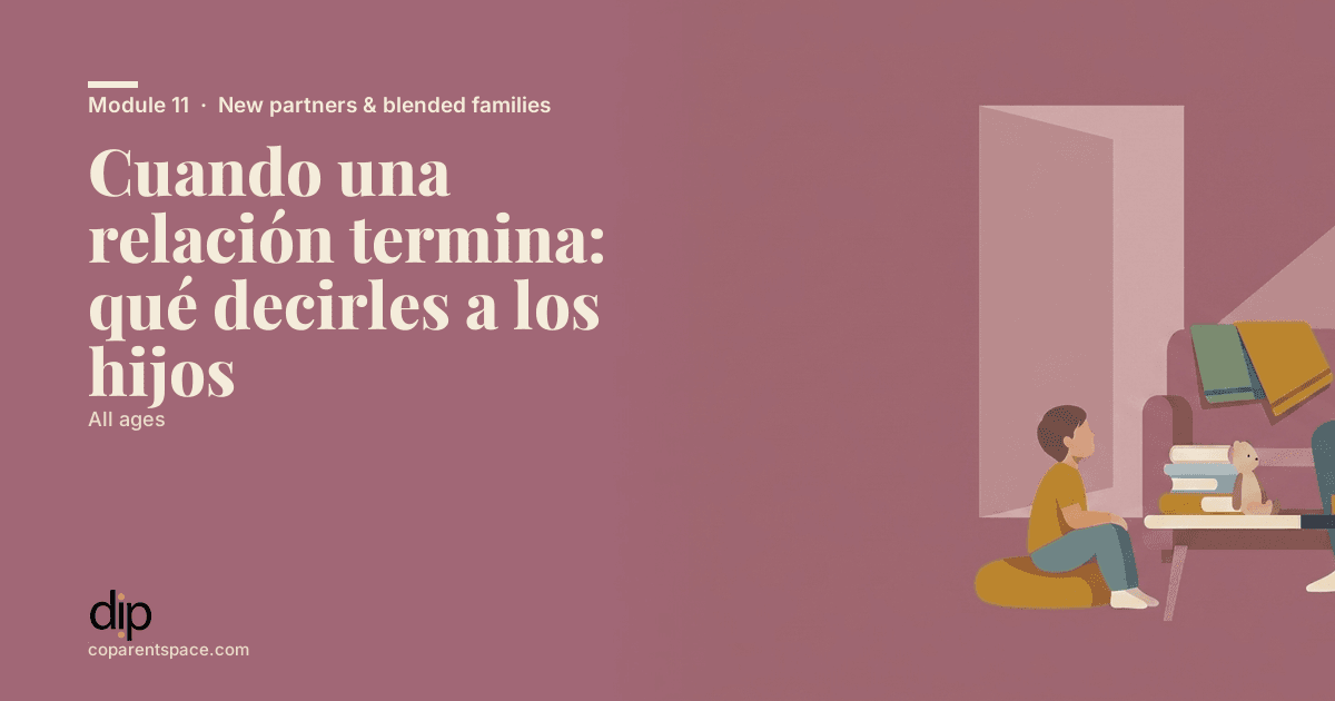 Cuando una relación termina: qué decirles a los hijos
