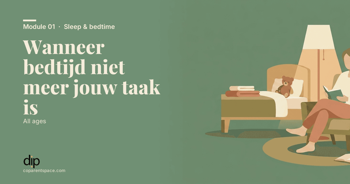 Wanneer bedtijd niet meer jouw taak is