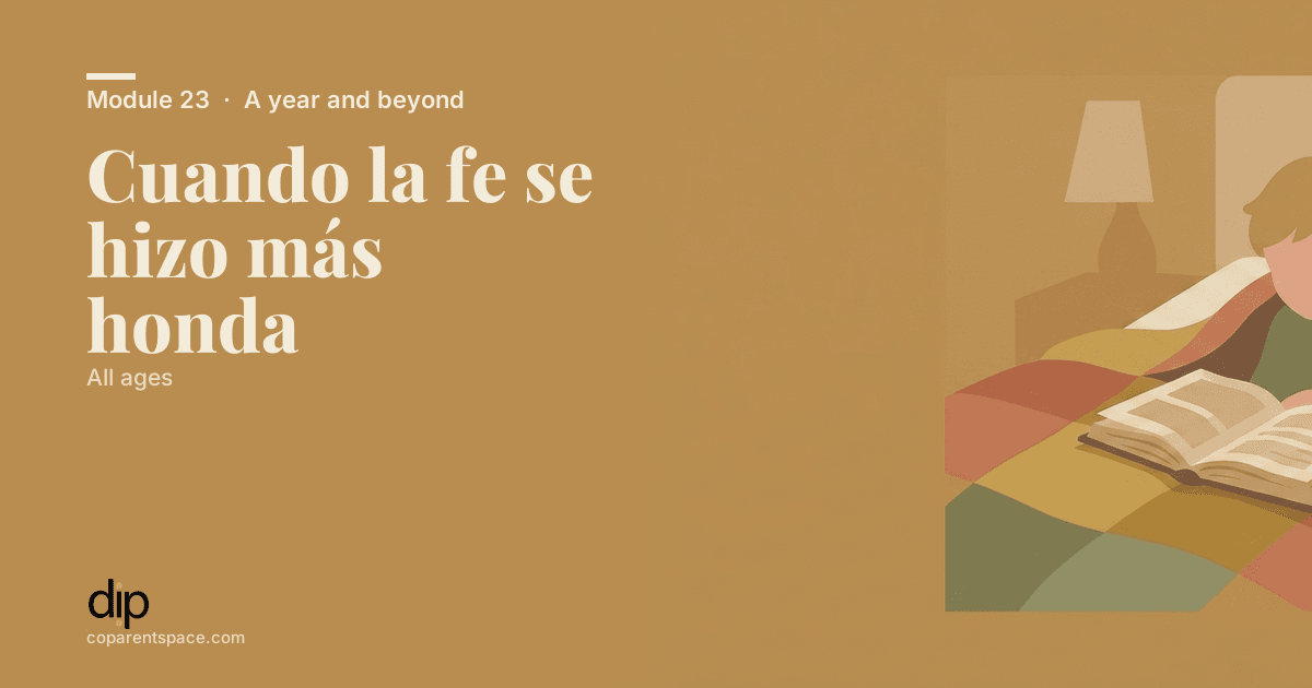 Cuando la fe se hizo más honda