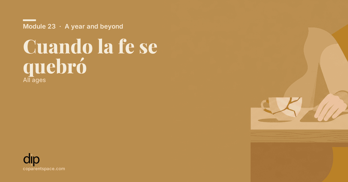 Cuando la fe se quebró