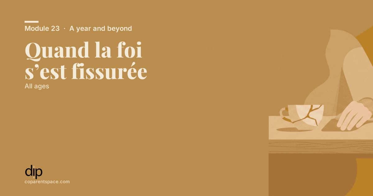 Quand la foi s’est fissurée