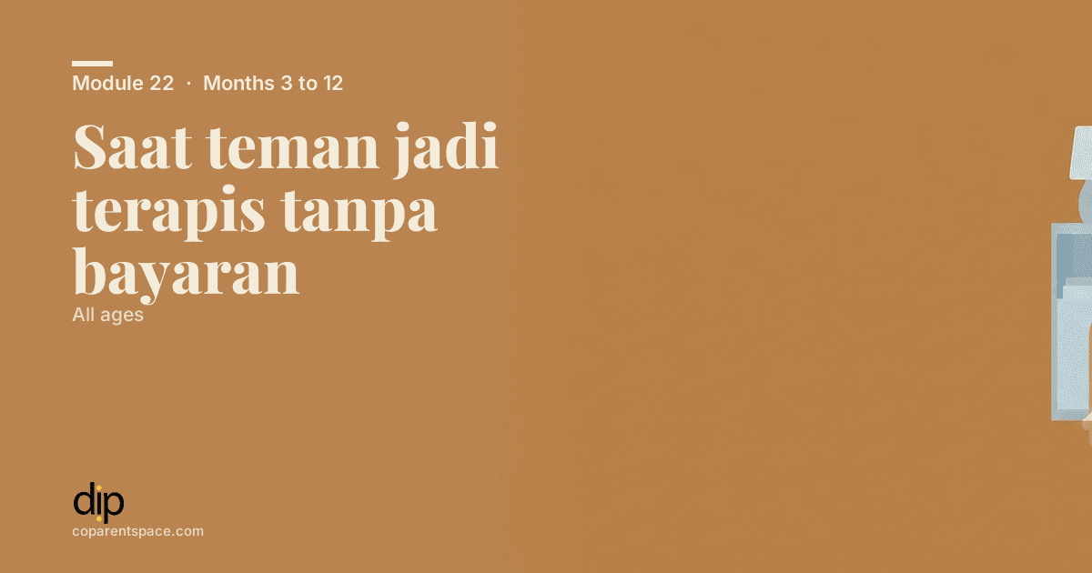 Saat teman jadi terapis tanpa bayaran