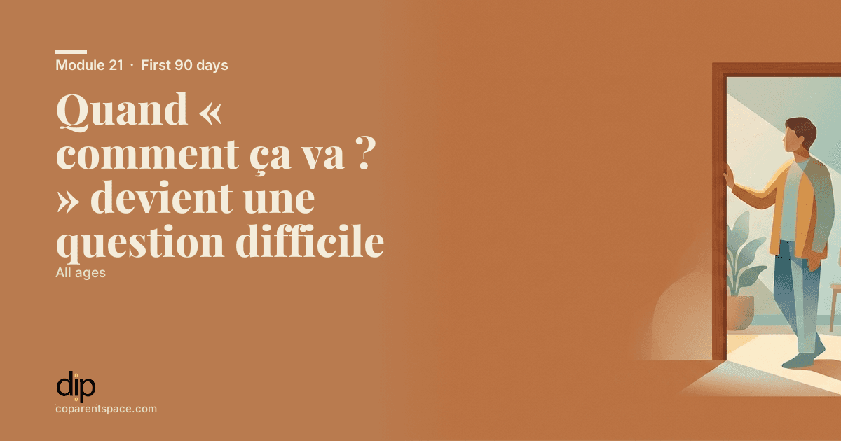 Quand « comment ça va ? » devient une question difficile