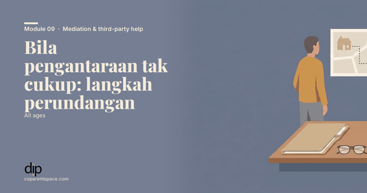 Bila pengantaraan tak cukup: langkah perundangan