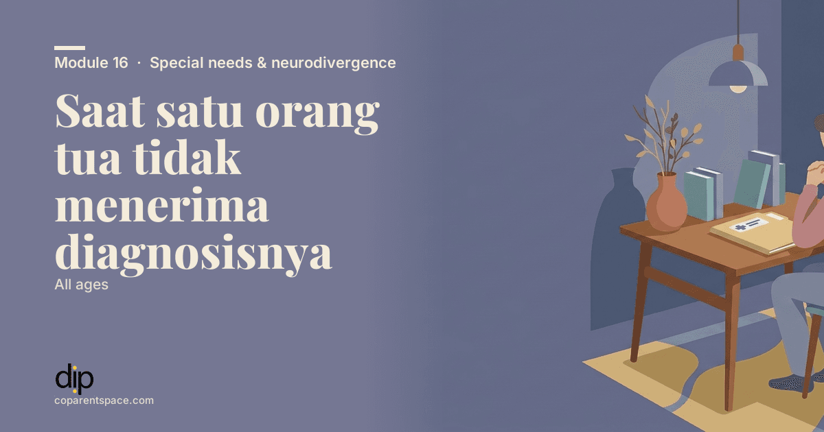 Saat satu orang tua tidak menerima diagnosisnya