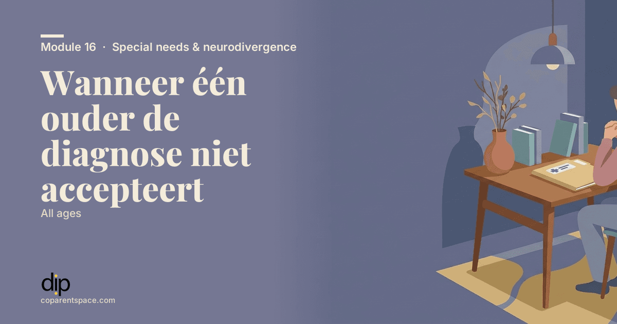 Wanneer één ouder de diagnose niet accepteert