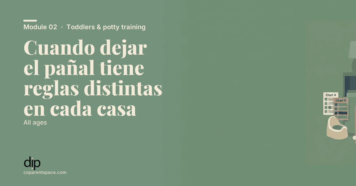 Cuando dejar el pañal tiene reglas distintas en cada casa