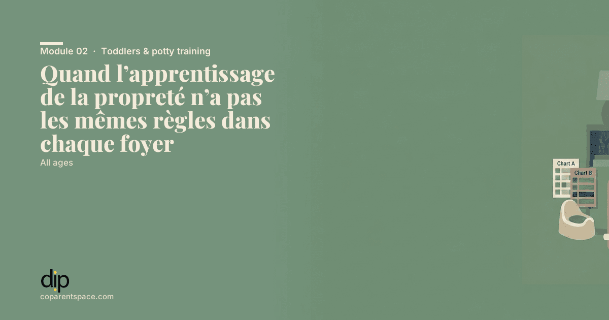 Quand l’apprentissage de la propreté n’a pas les mêmes règles dans chaque foyer