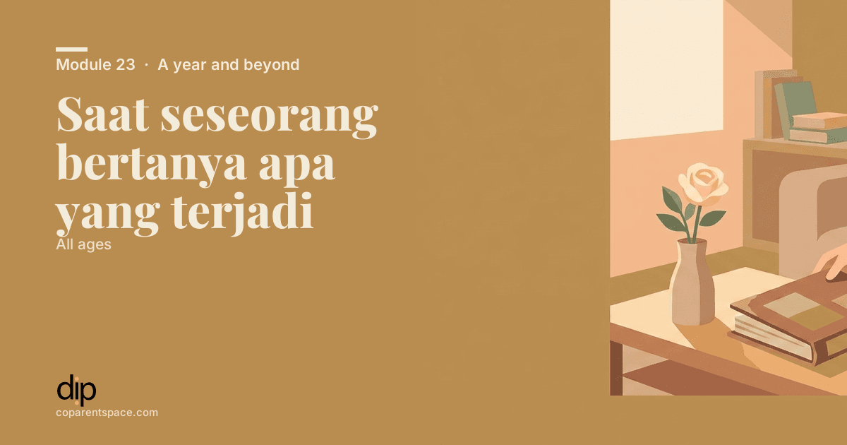 Saat seseorang bertanya apa yang terjadi