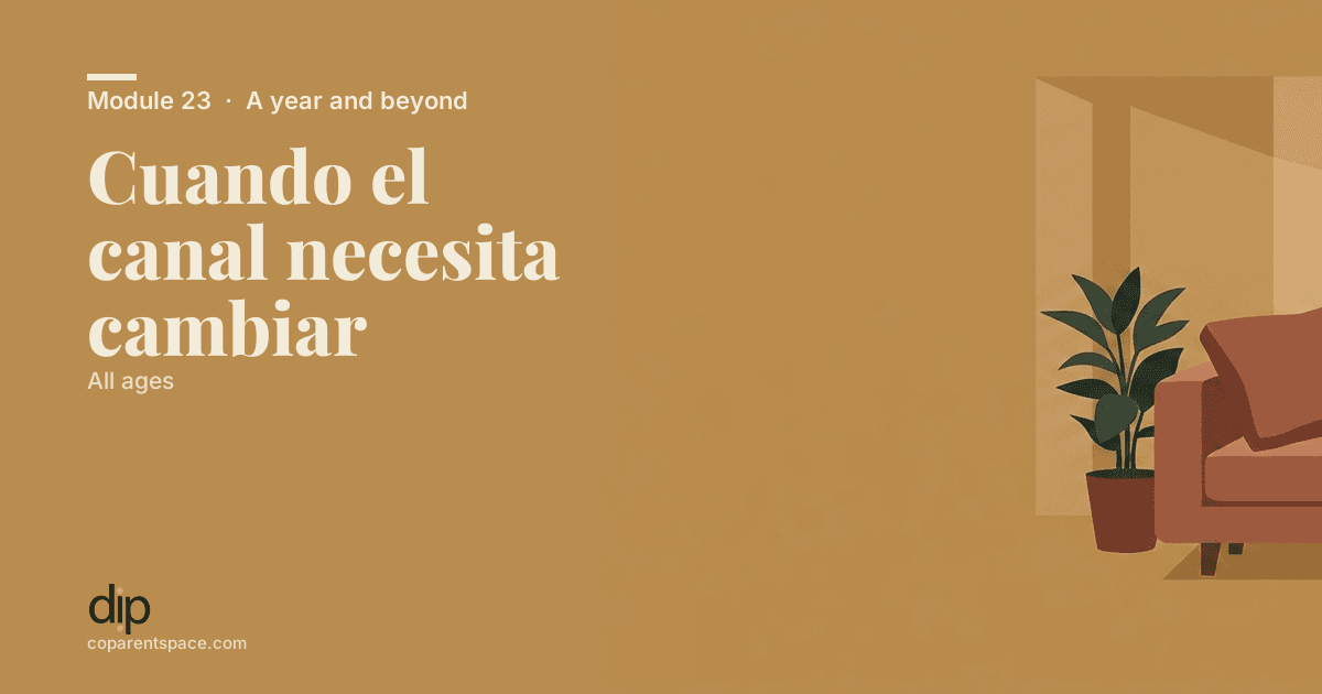 Cuando el canal necesita cambiar