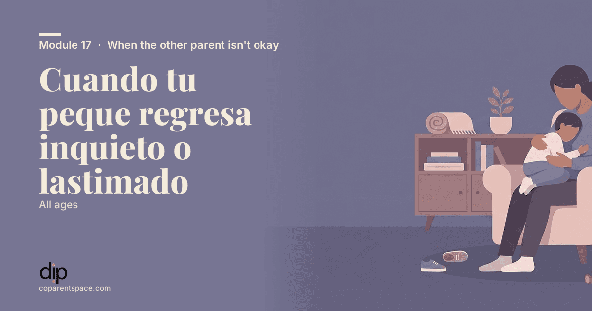 Cuando tu peque regresa inquieto o lastimado