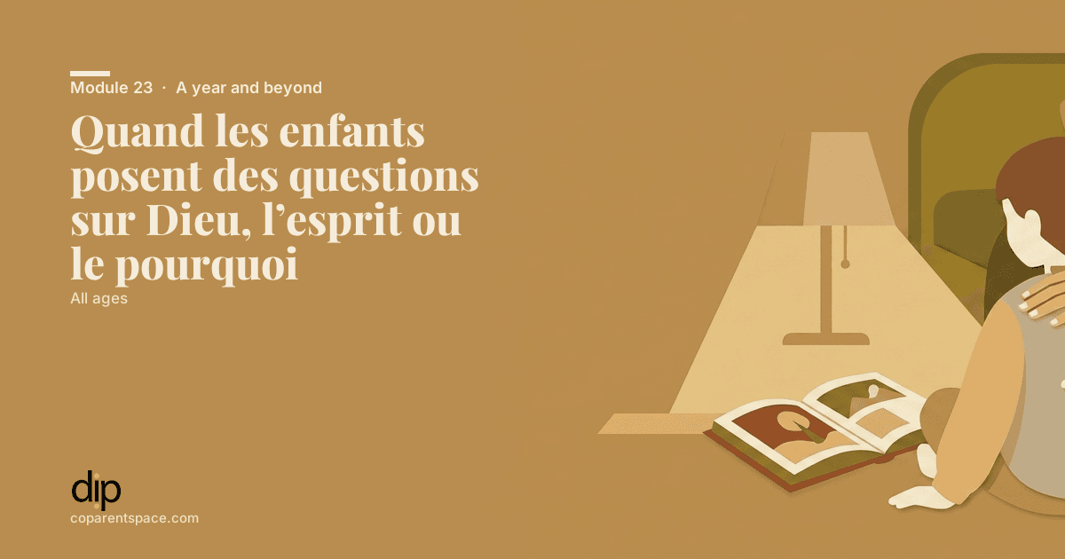 Quand les enfants posent des questions sur Dieu, l’esprit ou le pourquoi