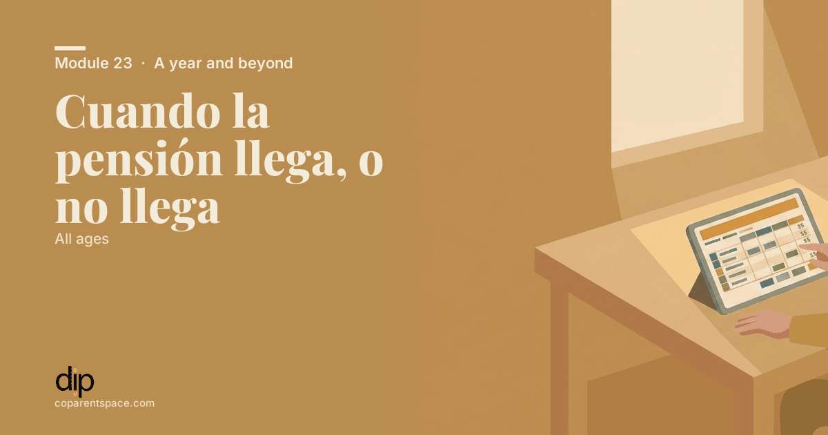 Cuando la pensión llega, o no llega