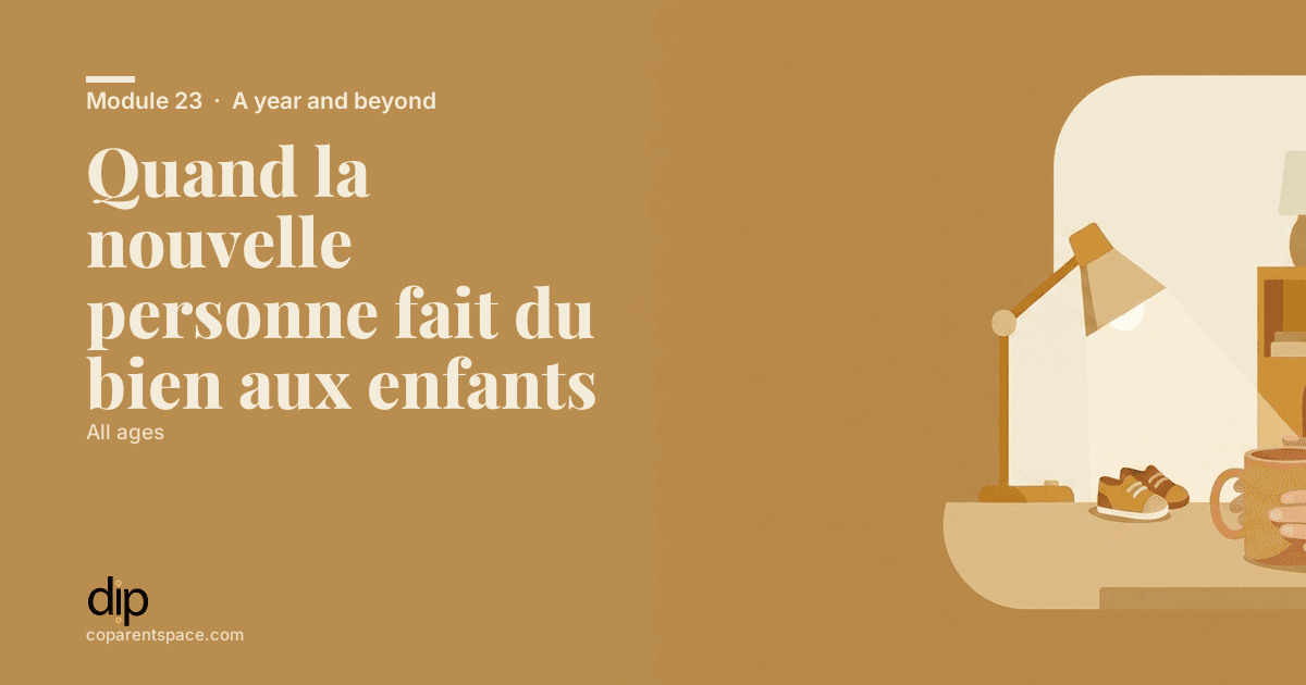 Quand la nouvelle personne fait du bien aux enfants