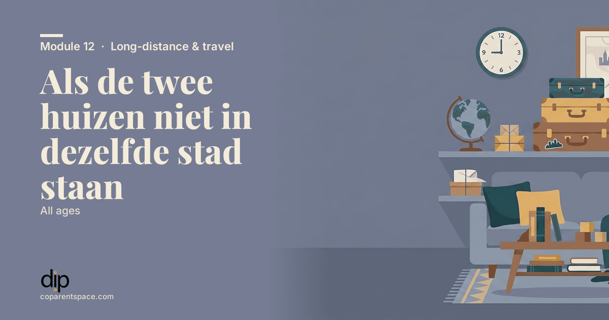 Als de twee huizen niet in dezelfde stad staan