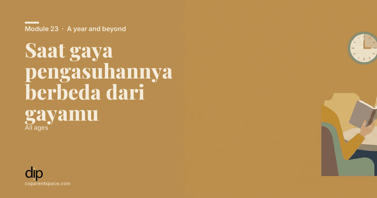 Saat gaya pengasuhannya berbeda dari gayamu