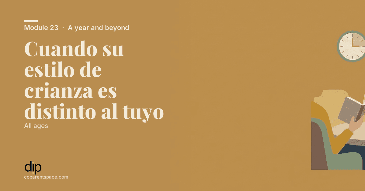 Cuando su estilo de crianza es distinto al tuyo