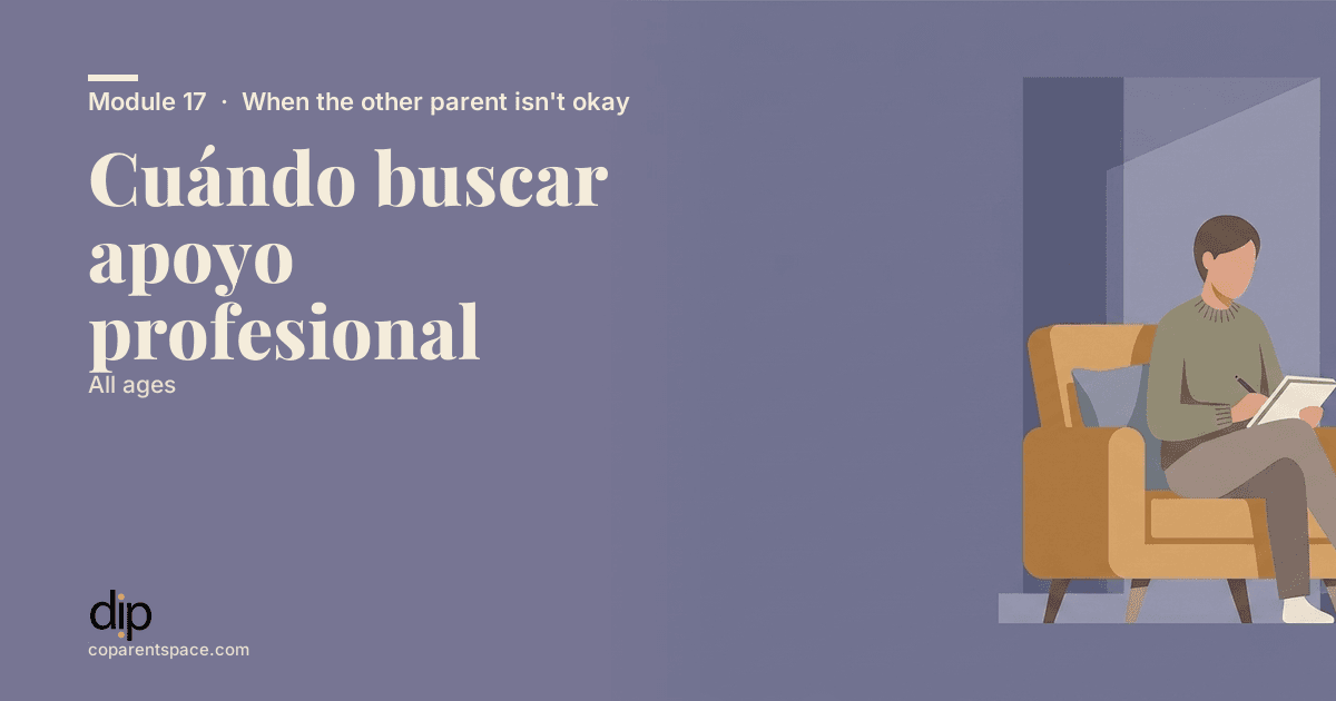 Cuándo buscar apoyo profesional