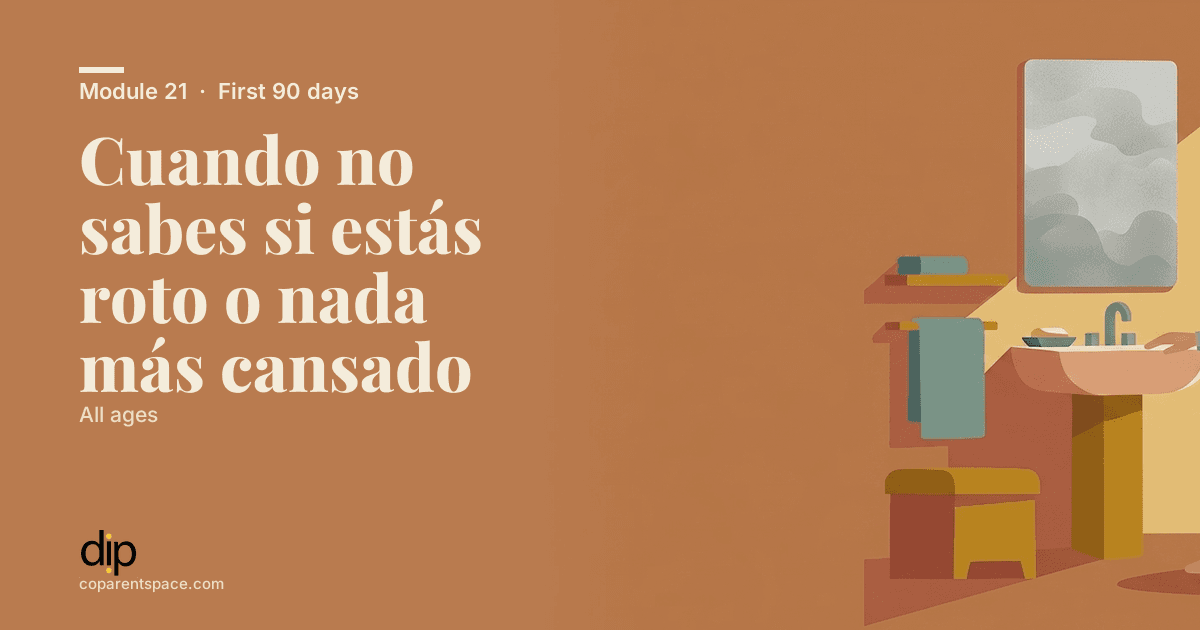Cuando no sabes si estás roto o nada más cansado