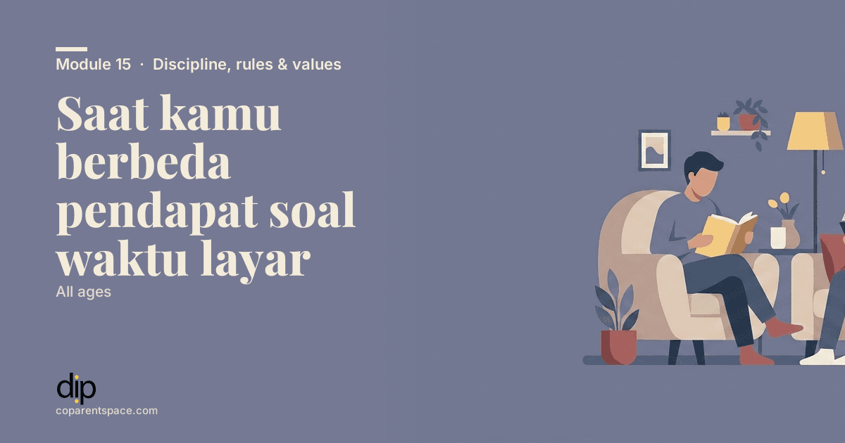 Saat kamu berbeda pendapat soal waktu layar
