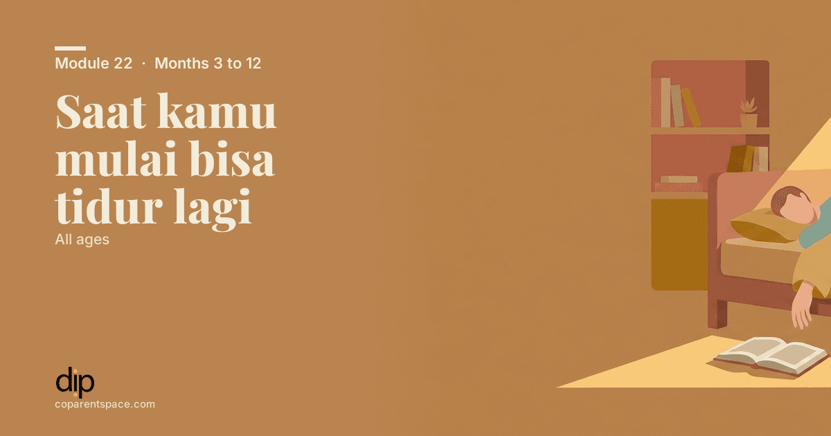 Saat kamu mulai bisa tidur lagi
