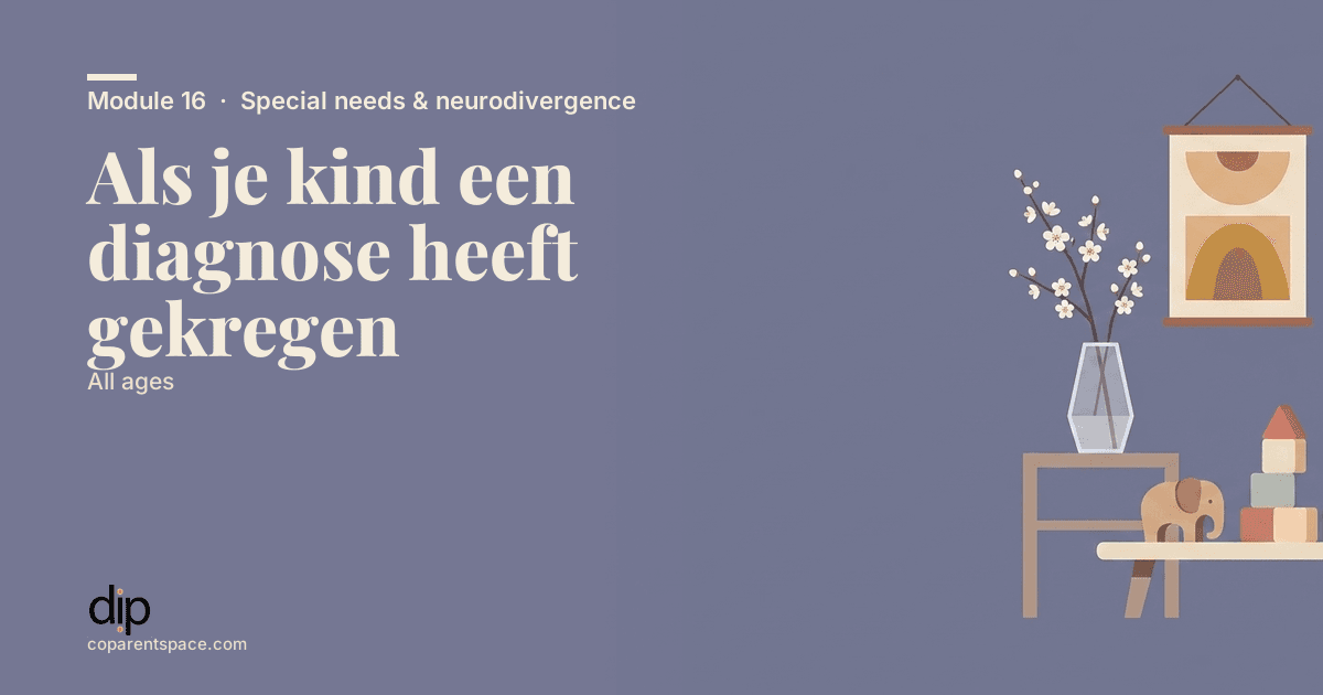 Als je kind een diagnose heeft gekregen
