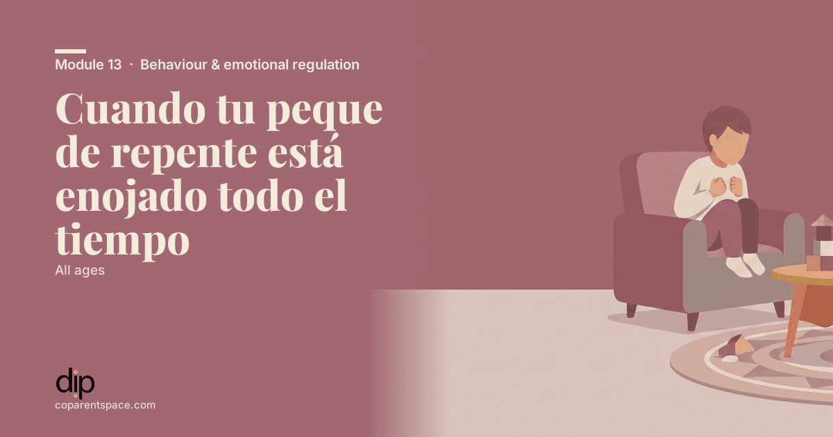 Cuando tu peque de repente está enojado todo el tiempo