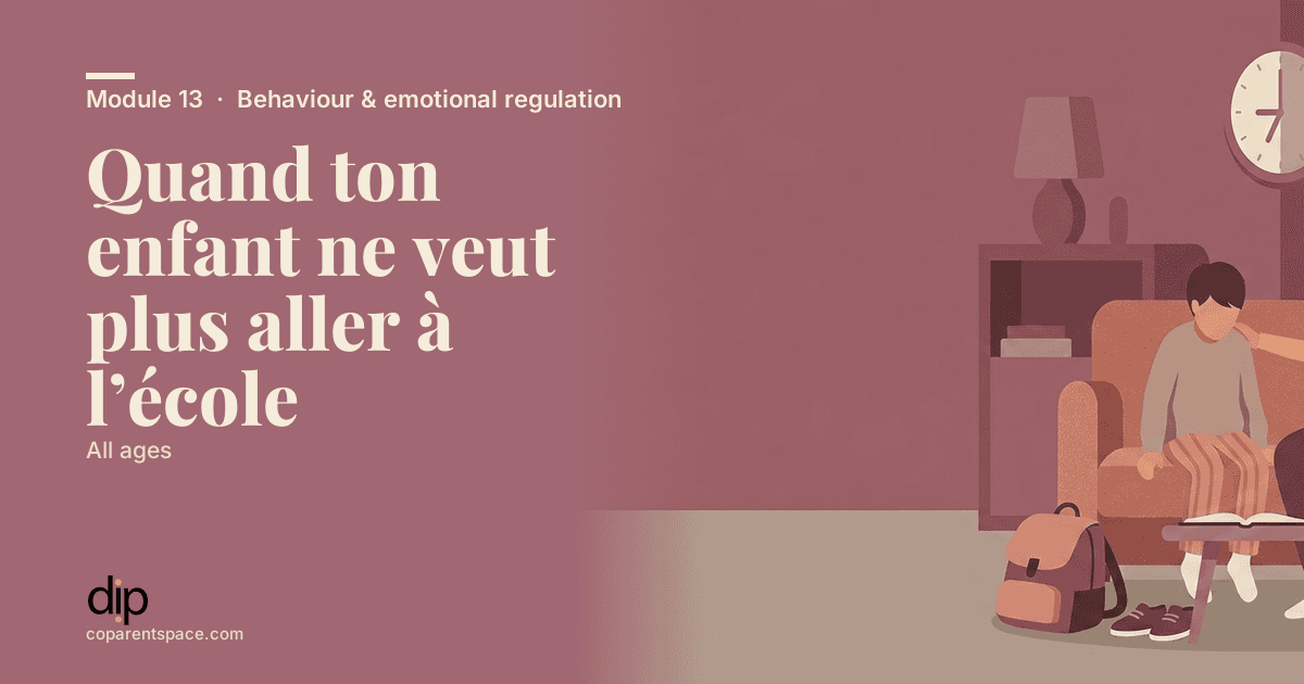 Quand ton enfant ne veut plus aller à l’école