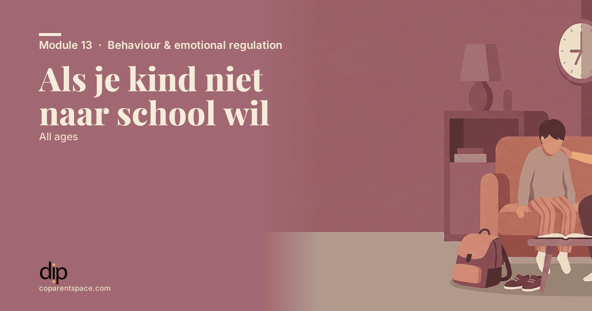 Als je kind niet naar school wil