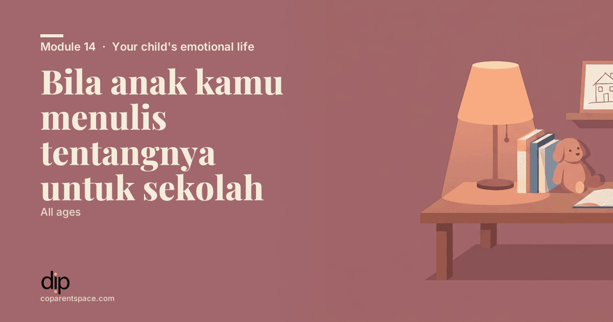 Bila anak kamu menulis tentangnya untuk sekolah