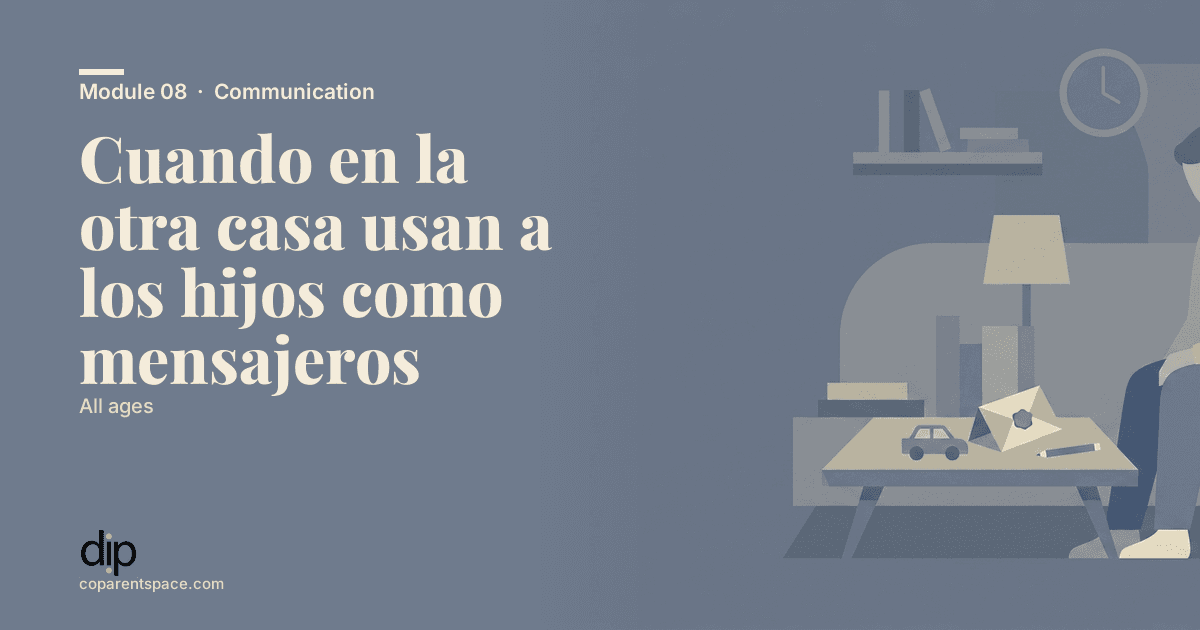 Cuando en la otra casa usan a los hijos como mensajeros