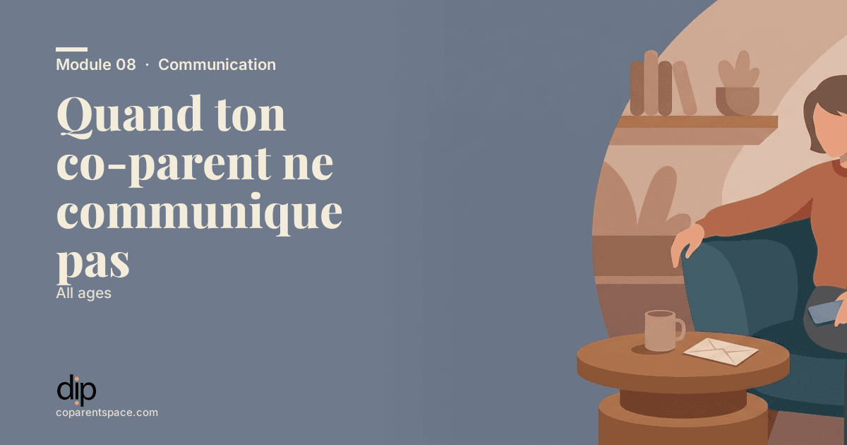 Quand ton co-parent ne communique pas