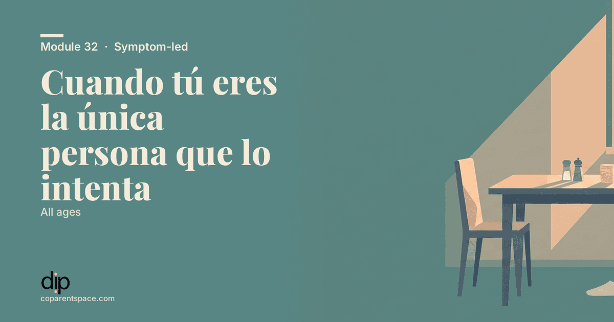 Cuando tú eres la única persona que lo intenta