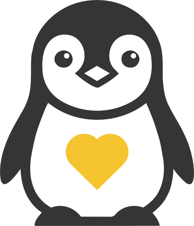 dip penguin chick mascot
