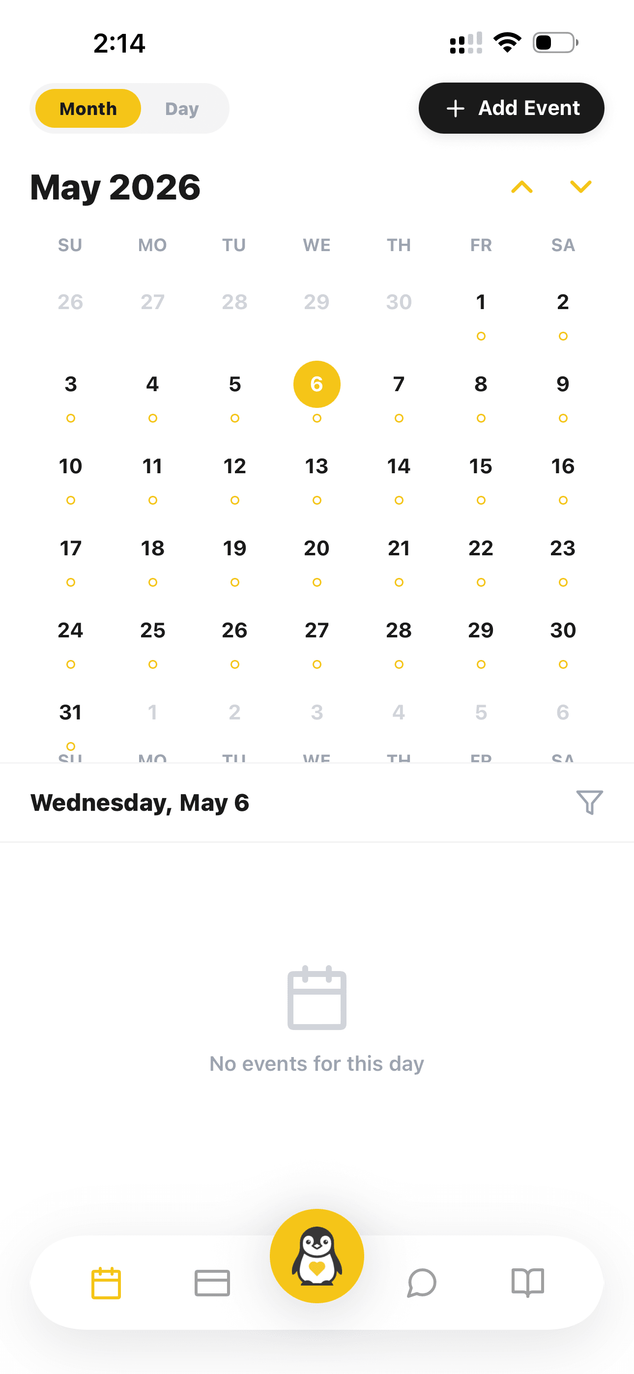 Shared calendar.