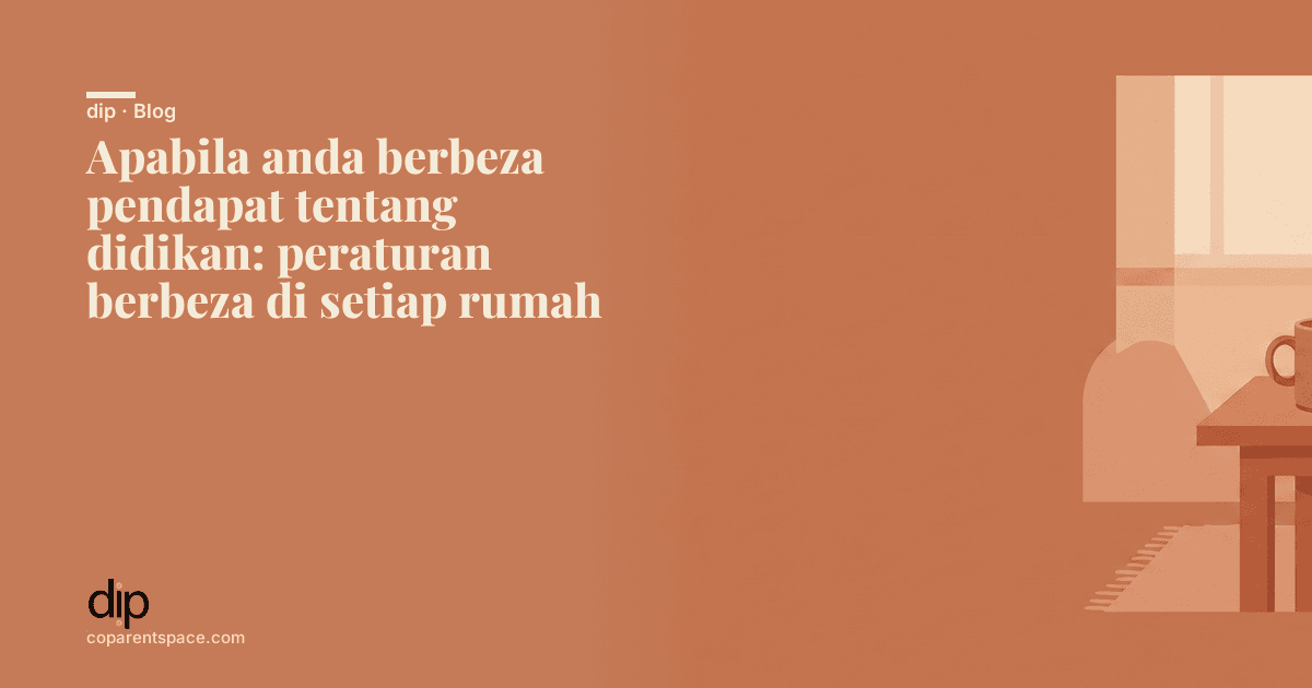 Apabila anda berbeza pendapat tentang didikan: peraturan berbeza di setiap rumah