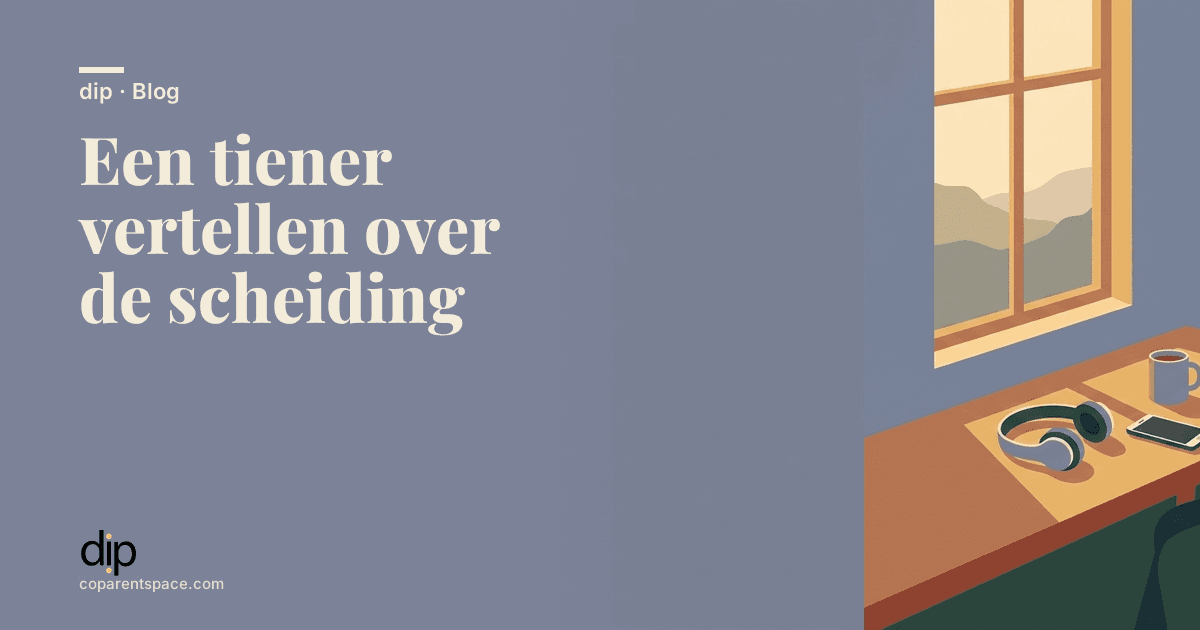 Een tiener vertellen over de scheiding