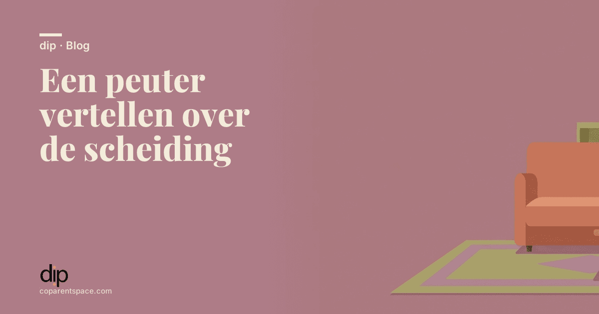Een peuter vertellen over de scheiding