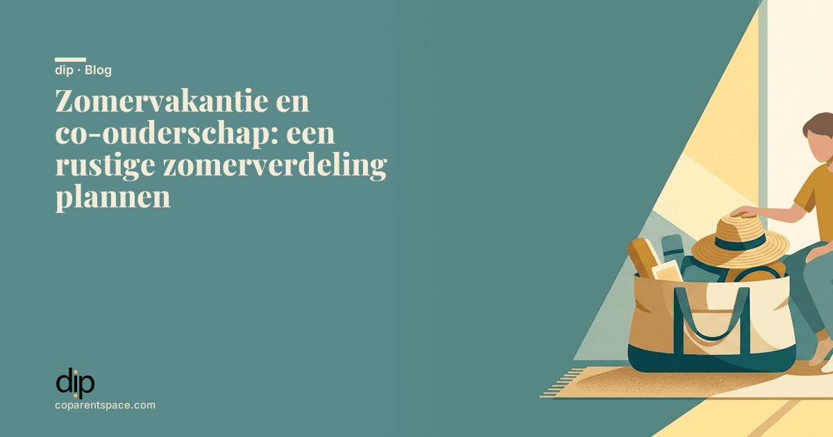 Zomervakantie en co-ouderschap: een rustige zomerverdeling plannen
